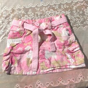 Children’s Place Girls Pink Butterfly Camo Skirt